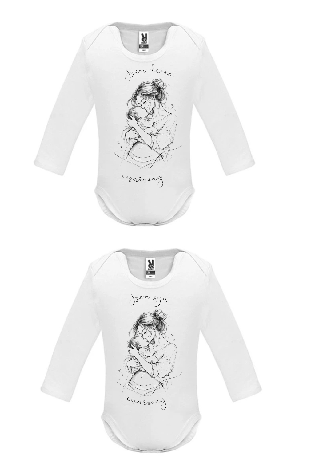 Dětské body "Jsem syn/dcera císařovny" DL